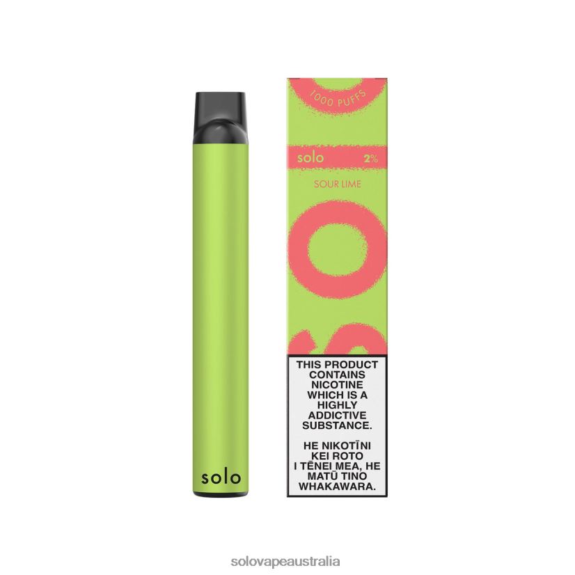 Sour Lime Solo Disposable Vape ZN6LB018 | Solo Disposable Vape Review
